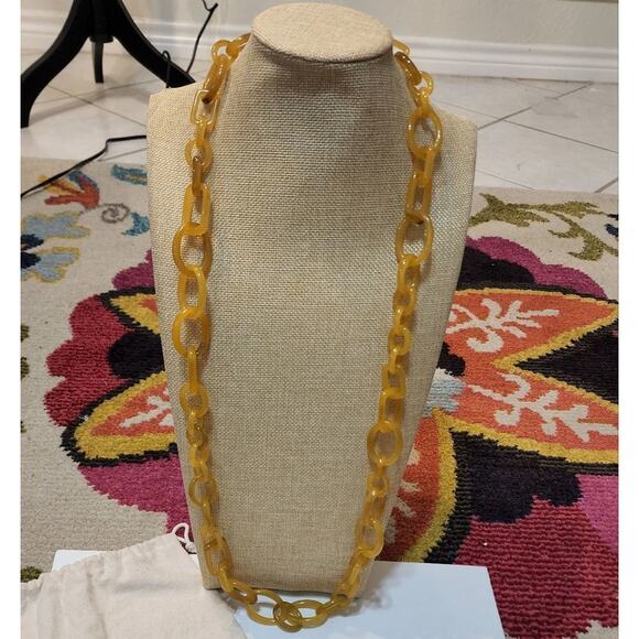 J. Crew orange long necklace - Picture 2 of 6